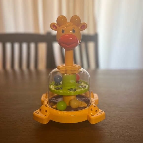 Push and Spin Ball Spinner Toy for Toddlers - Picture 2 of 6